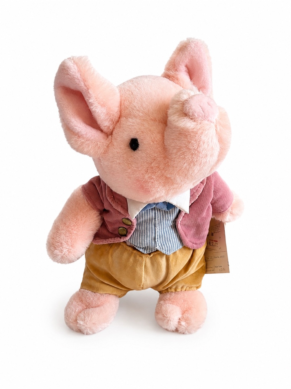 NWT 1989 Vintage Pigling Bland Beatrix 0861 Potter Plush Pig 10” pink